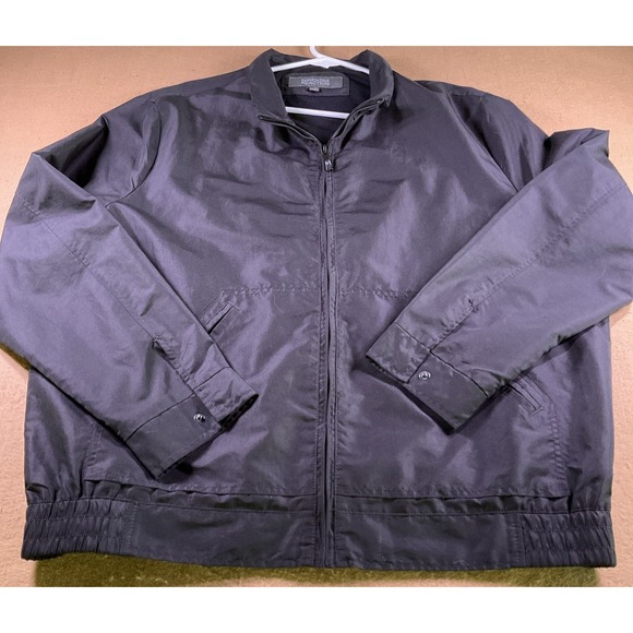 Kenneth Cole Reaction Other - Kenneth Cole Reaction Mens XXL Black Full Zip Mesh Lined Windbreaker Jacket